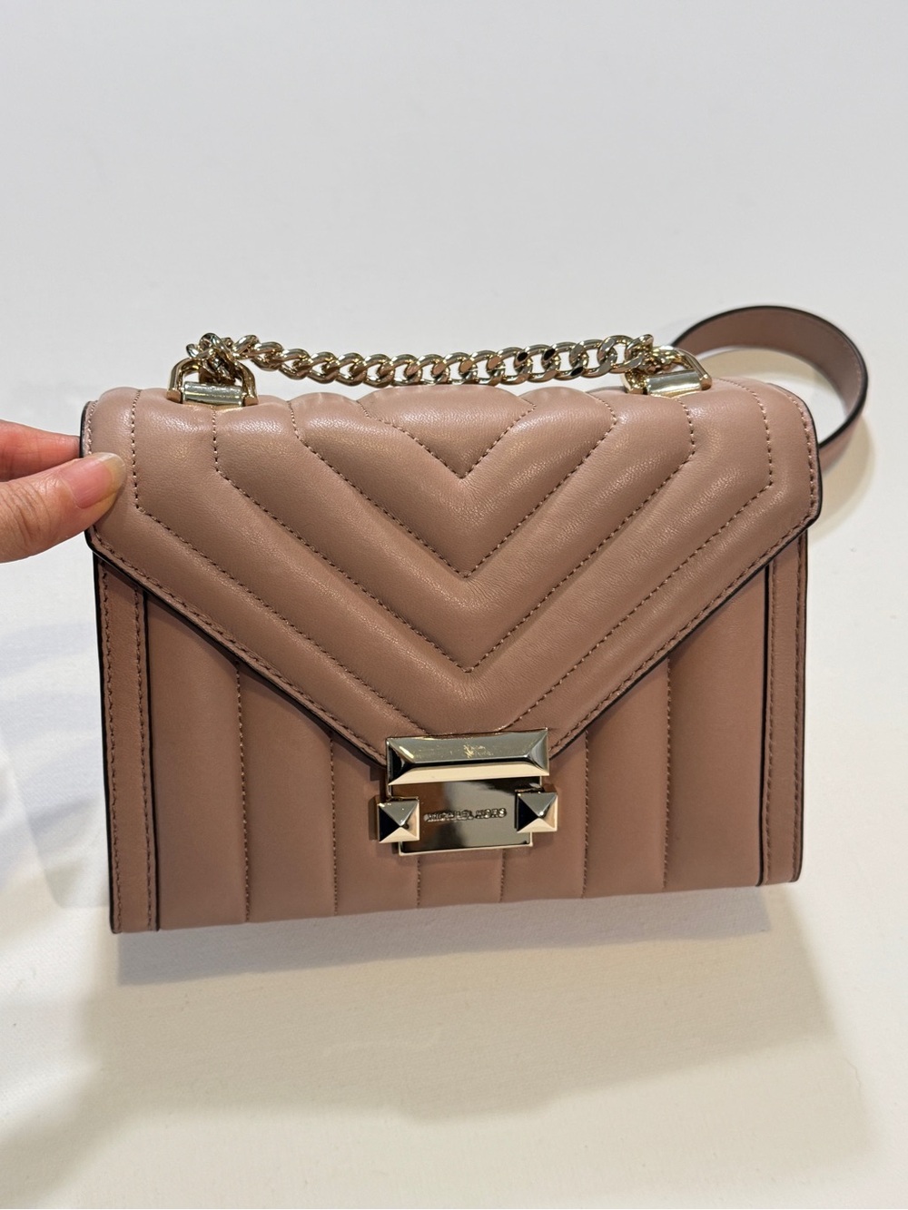 NWT Michael Kors retail store Whitney handbag small Pink with dust bag